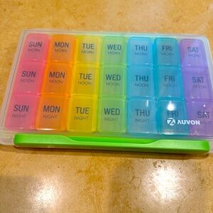 3 Times A Day Weekly Pill Organizer Box